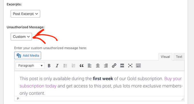 Cum să adăugați un mesaj personalizat la un program automat de livrare a conținutului