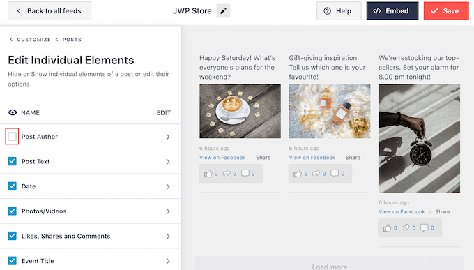 Cómo editar elementos individuales dentro de un feed de Facebook Cómo editar elementos individuales dentro de un feed de Facebook