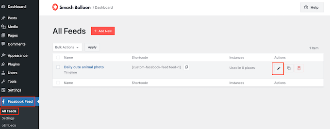 埋め込みソーシャルメディアフィードのカスタマイズ