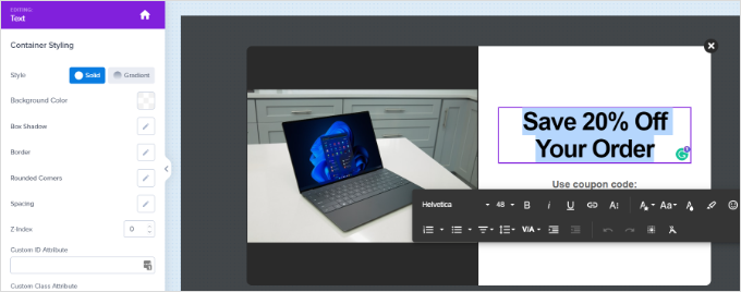 Edit your abandoning campaign template Edit your abandoning campaign template