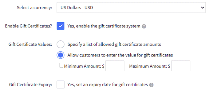 Enable Gift cards in BigCommerce Enable Gift cards in BigCommerce
