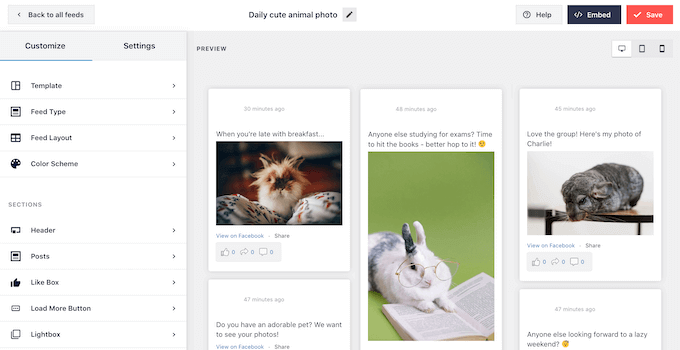 WordPress で Facebook グループフィードをカスタマイズする