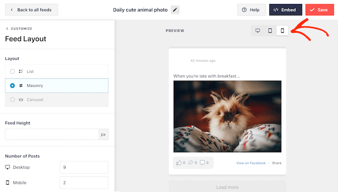 モバイルレスポンシブなソーシャルメディアフィードの作成