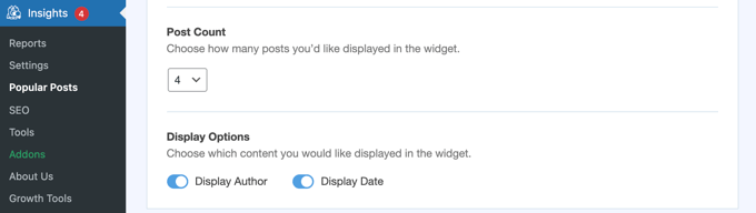 人気投稿リストのデザインをカスタマイズする