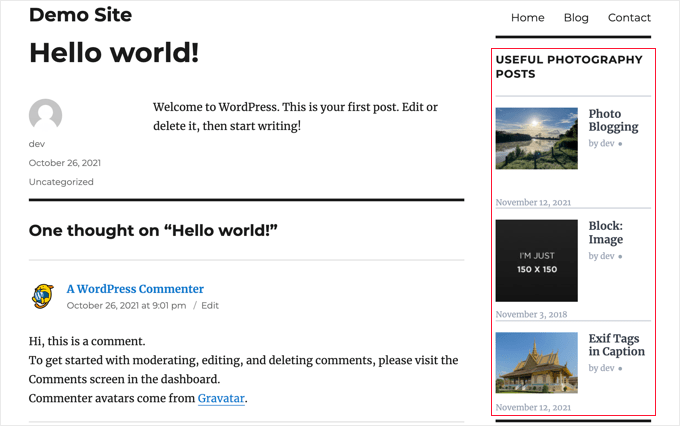 サムネイル付きのおすすめ投稿のプレビュー