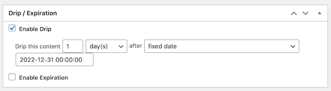 Adăugarea unei date de expirare la campaniile dvs. de conținut livrat treptat
