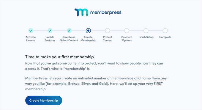 MemberPress setup wizard MemberPress setup wizard
