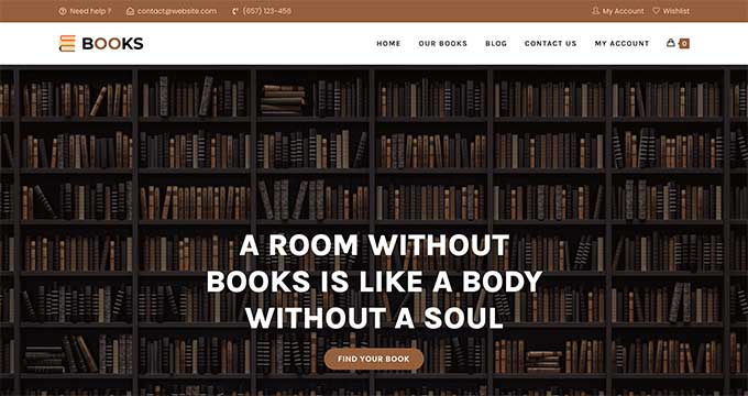 Thème de vente de livres électroniques OceanWP pour WordPress