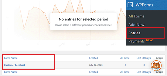 Müşteri geri bildirimleri için girişleri görüntüleyin