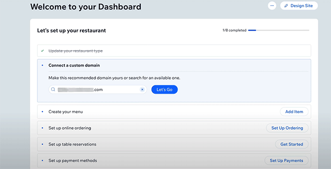 Wix store setup Wix store setup