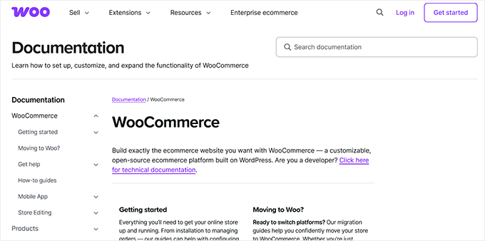WooCommerce documentation WooCommerce documentation