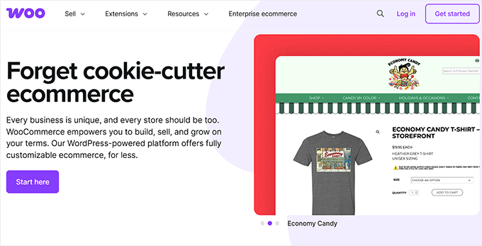WooCommerce website WooCommerce website