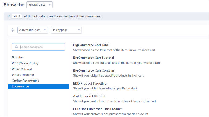 Ecommerce display rules Ecommerce display rules