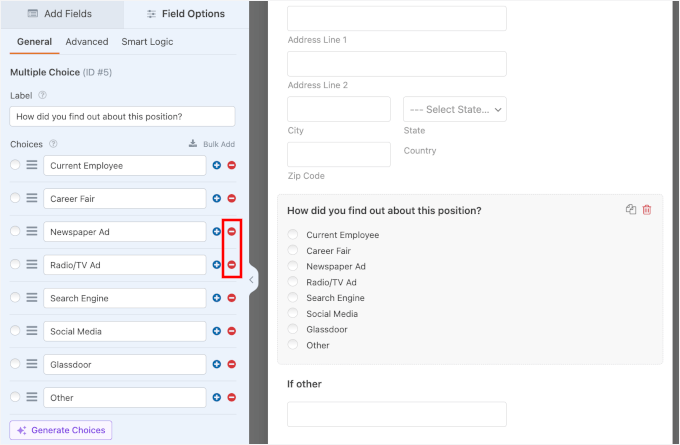 Editing the 'How did you find out about this position?' field Editing the 'How did you find out about this position?' field