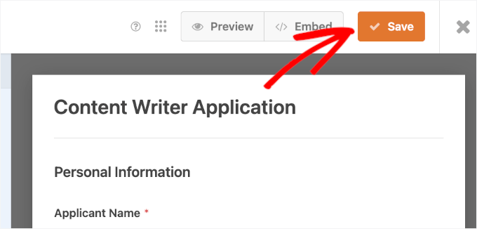 Editing the label for a field in WPForms Editing the label for a field in WPForms