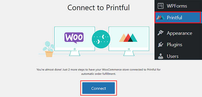 Click the Connect button Click the Connect button