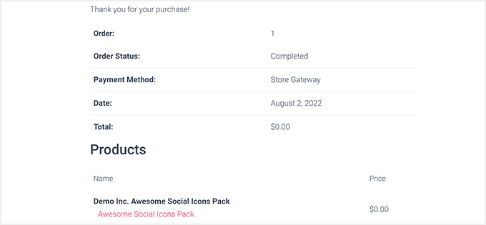 Download page in Easy Digital Downloads Download page in Easy Digital Downloads