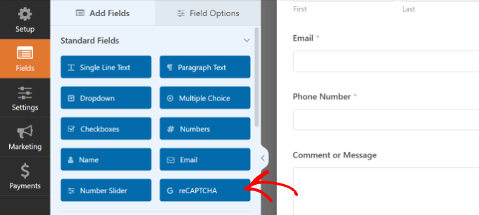 Adding the reCAPTCHA to your newsletter signup form Enable recaptcha on your forms