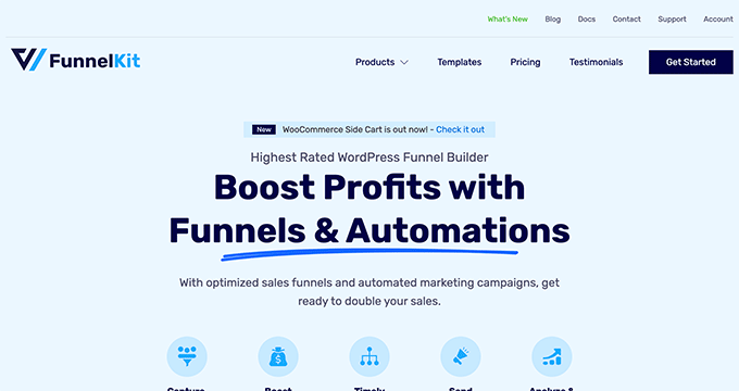 FunnelKit homepage FunnelKit homepage