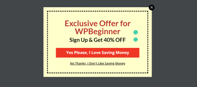 Target referral traffic Popup for affiliate users
