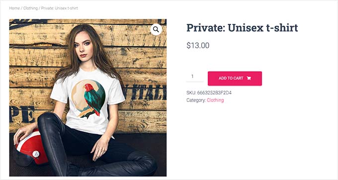 Preview of a Printful product in a WooCommerce store Preview of a Printful product in a WooCommerce store