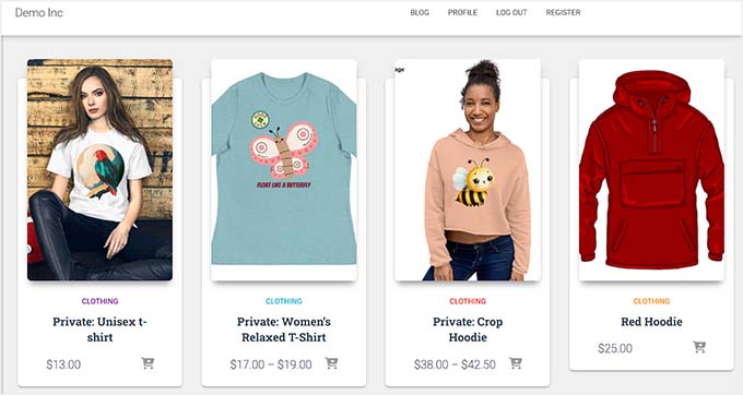 Preview of Printful products in WooCommerce Preview of Printful products in WooCommerce
