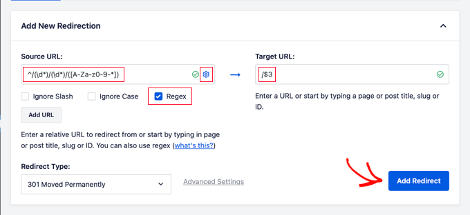 Redirezionamento dei permalink Mese e Nome in AIOSEO