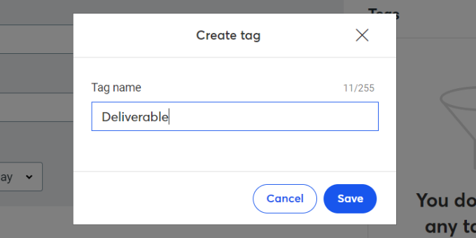 Save the tag Save the tag
