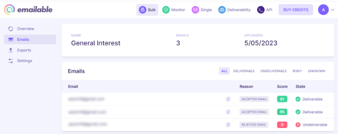 View emails that are deliverable View emails that are deliverable