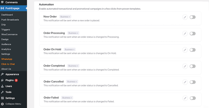 Sending automated messages via WhatsApp, using PushEngage Sending automated messages via WhatsApp, using PushEngage
