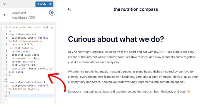 Add CSS and publish Add CSS and publish