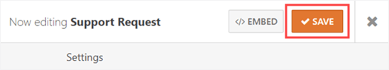 Make sure you save your changes to password protect your WordPress form Make sure you save your changes to password protect your WordPress form