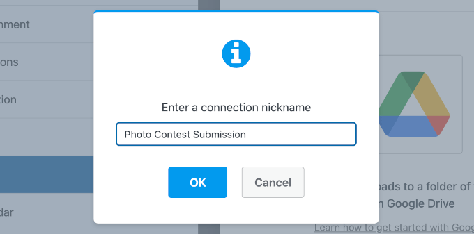 Der Verbindung einen Spitznamen geben