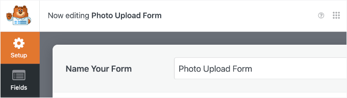 Benennung des Datei-Upload-Formulars