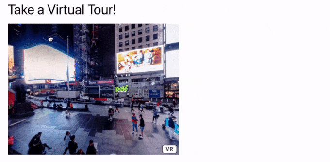 WordPressでのインタラクティブな360度画像の例