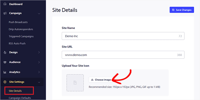 Choose an icon image for push notifications Choose an icon image for push notifications