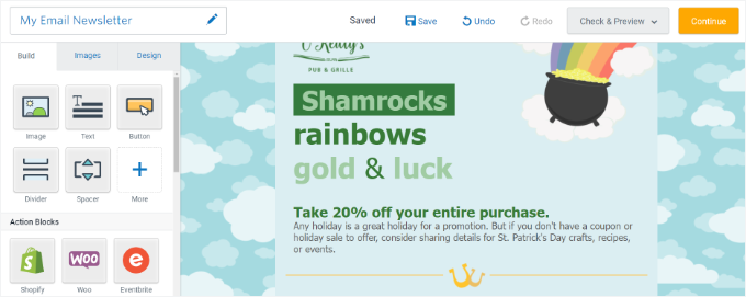 Click the continue button Click the continue button