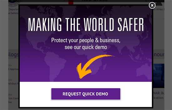 OptinMonster example OptinMonster example