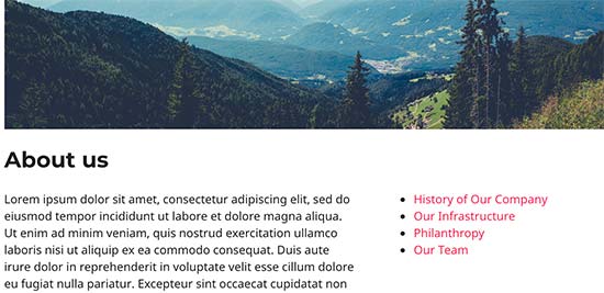 Prosta lista linków