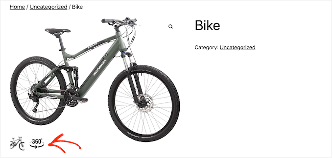 WooCommerceストアでの360度商品画像