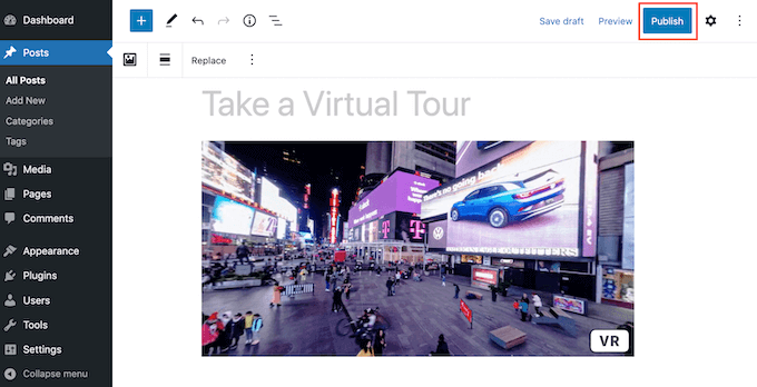 WordPressのウェブサイトまたはブログに360度画像を公開する