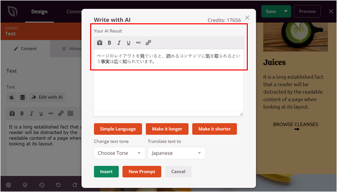 An example of translated content made with SeedProd An example of translated content made with SeedProd
