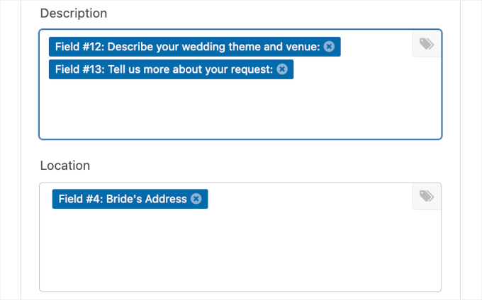 Adding description and location