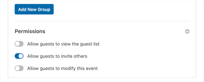 Allow guests to invite others