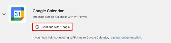 Continue with Google button