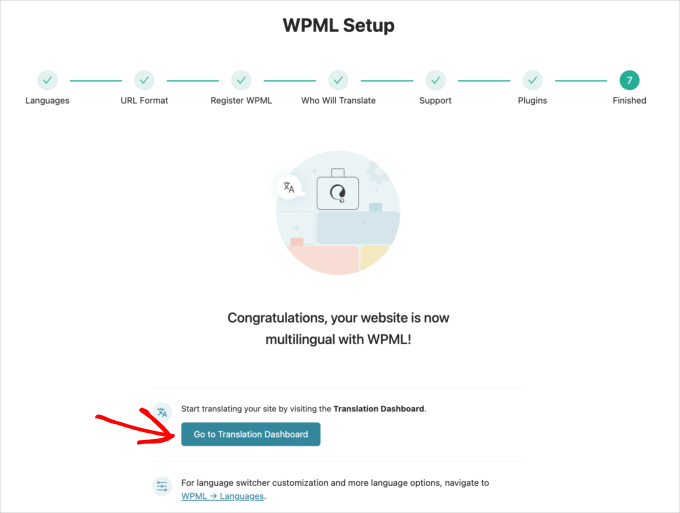 wpml-setup-finish-page WPML setup finish page
