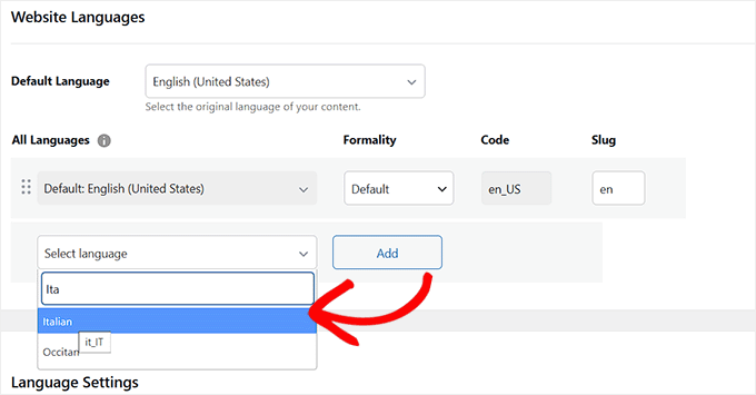 Elige un idioma para la traducción desde el menú desplegable Elige un idioma para la traducción desde el menú desplegable