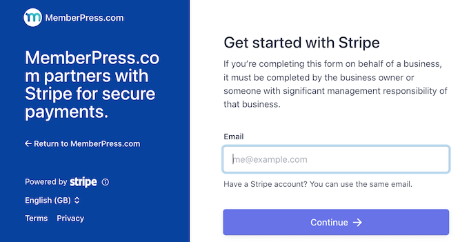 Logging into your Stripe account Logging into your Stripe account