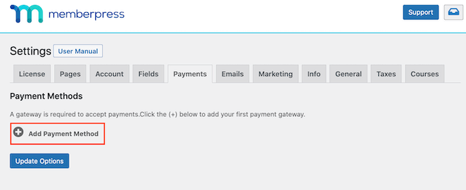 How to add a payment method in MemberPress How to add a payment method in MemberPress