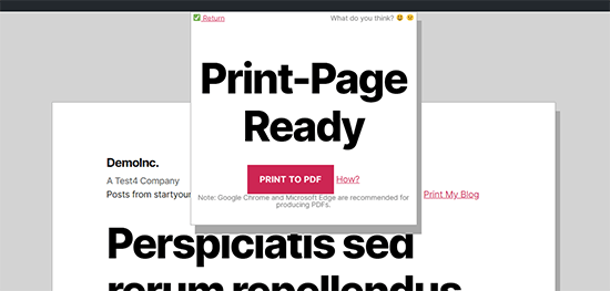 PDF file ready to save PDF file ready to save